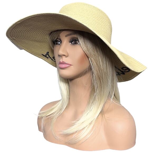 Large Brim Beach Sun Hat - Picture 3 of 11